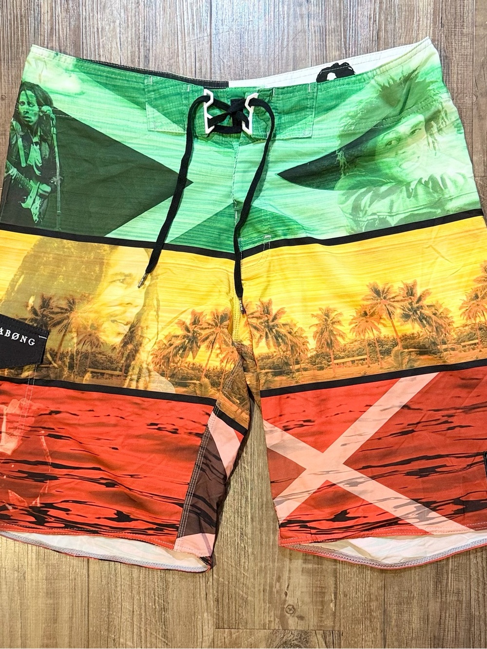 Billabong x bib marley Men’s Green/Yellow/Orange Boardshorts